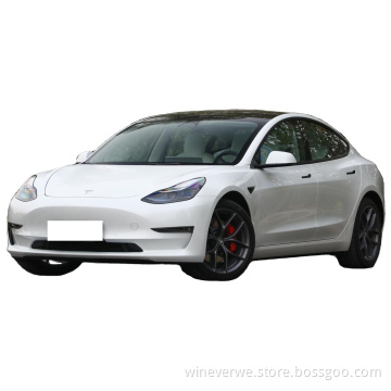 2022  Tesla Model 3 Electric Car  White Color 261 km/h 4 Doors 5 Seats Second Hand Car New Energy Vehicle